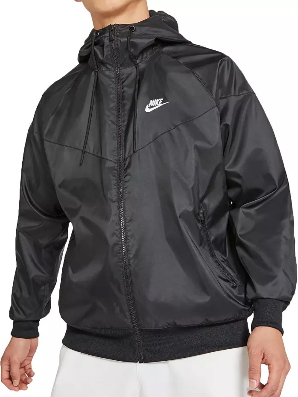 Nike Sportswear Windrunner Hooded Jacket Black Men's Size M